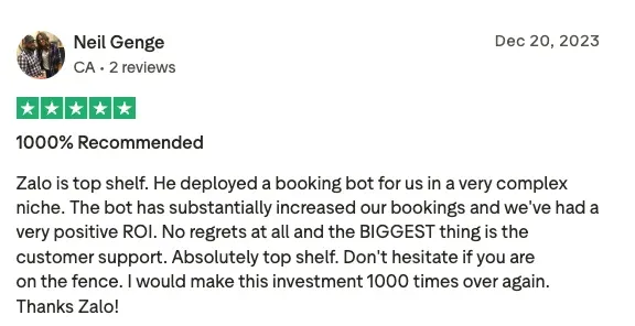 Client testimonial 3